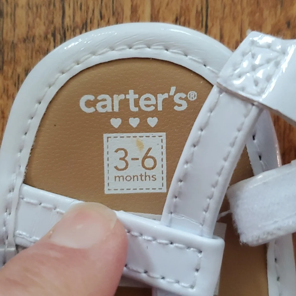 Vitamin Baby Hightops and Carters sandals-2 pair infant shoes‎ 3M